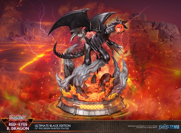 Red Eyes Black Dragon (Ultimate Black Edition), Yu-Gi-Oh! Duel Monsters, First 4 Figures, Pre-Painted